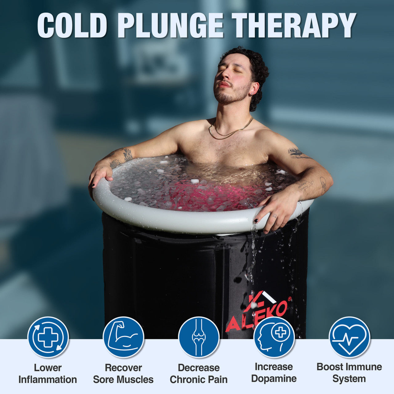 Portable Ice Bath with Cover and Carry Bag - Benefits