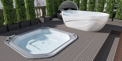 Ice Bath with Chiller - Image in a Garden Setting