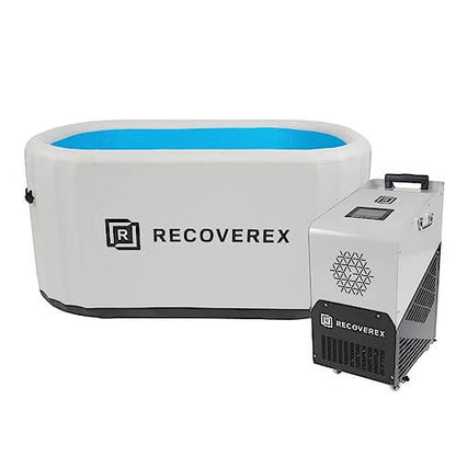 Recoverex Cold Plunge Bath with Chiller & Accessories - Bath & Chiller